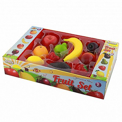 Koka rotaļlietu augļu komplekts