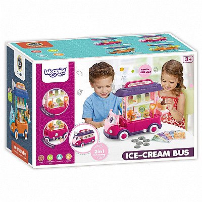 Woopie saldējuma rotaļu autobuss ar gaismas un skaņas efektiem
