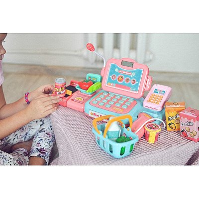 Rotaļlietu veikala kases aparāts ar piederumiem Woopie