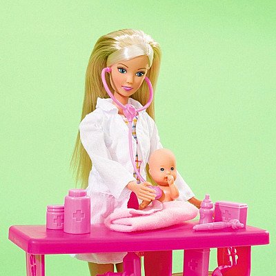 Steffi Love Doll Pediatre ar bebriem 17 Akc.