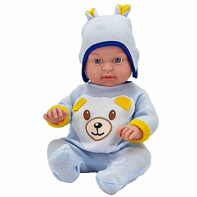 Whoopie Baby Doll kleitas komplekts Lācītim, pidžamas cepure 43-46 cm