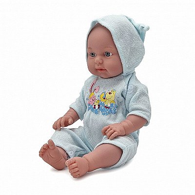 Whoopie Baby Doll kleitas peldēšanās komplekts, halāts, bodijs 43-46 cm