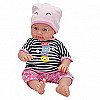 Whoopie Doll Clothes Cepumu komplekts Džemperis, T-krekls, Šorti, Cepure 43-46 cm
