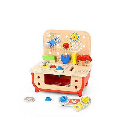 Bērnu koka darbnīcas galds ar instrumentiem Tooky Toy