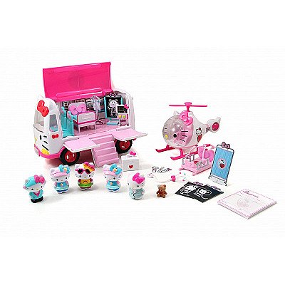 Dickie Hello Kitty ātrās palīdzības automašīnu glābšanas figūru helikopters