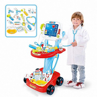 Whoopie Little Doctor ratiņi, zils bērnu ārsta komplekts 17 gab.