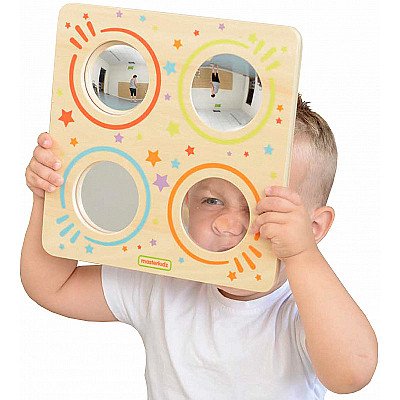 Sensoro spoguļu un attēlu izliekuma lēcu dēlis
