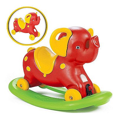 Woopie 2-in-1 Swing Elephant Swing sarkanā krāsā