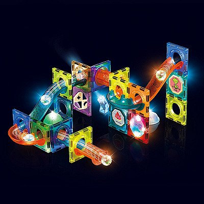 Bērnu magnētiskie bloki ar izgaismojošu bumbiņu Woopie