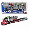 Dickie City 3 Car Transporter Red