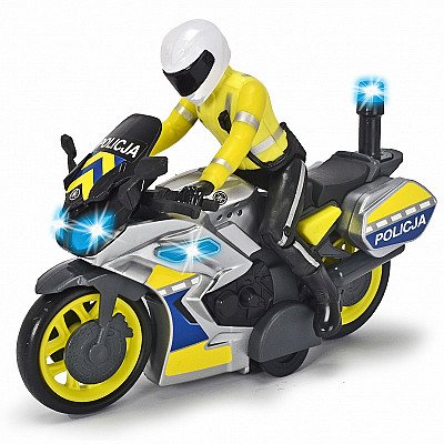 Dickie Sos policijas motocikls 17cm