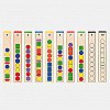 Viga Educational Wooden Game Logic Beads 104 gab.