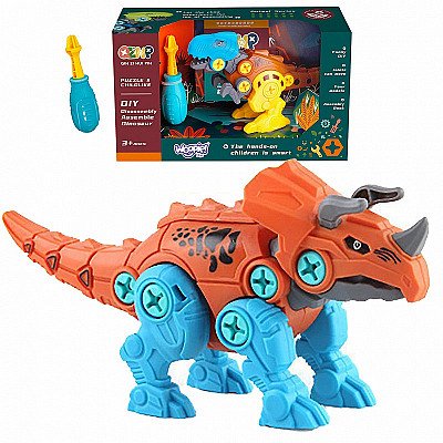 Whoopie Triceratops Dinosaur Builder Box komplekts Skrūvgriezis