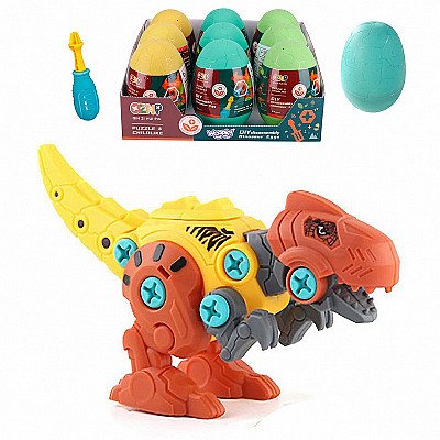 Whoopie Dinosaur Egg Tyrannosaurus Celtniecības komplekts Skrūvgriezis