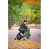 Injusa Kawasaki Ninja motocikla 12V akumulators Mp3 gaismas piepūšamie riteņi