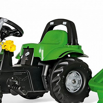Deutz-Fahr bērnu traktors ar piekabi un iekrāvēju