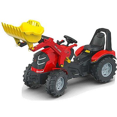 X-Track pedāļu traktors ar kausu un klusiem riteņiem Premium 3-10 gadi