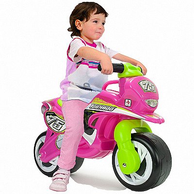 Bērnu rozā līdzsvara motocikls INJUSA Tornado