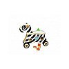 Bērnu koka šūpošanas mašīna Zebras ar čūsku sugu Masterkidz