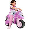 Injusa Minnie Mouse brauc ar motociklu skriešanas velosipēdu
