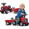 Falk Tractor Baby Case Ih Ride-On Red ar piekabi