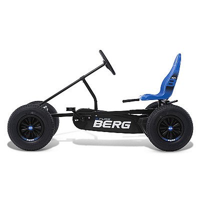 Berg Pedal Karting Xl B.pure Blue Bfr piepūšamie riteņi no 5 gadiem līdz 100 kg