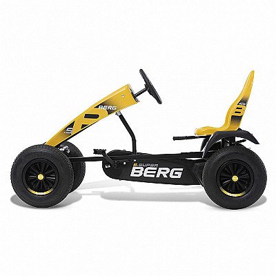 Berg Pedal Karting Xl B.super Yellow Bfr piepūšamie riteņi no 5 gadiem līdz 100 kg