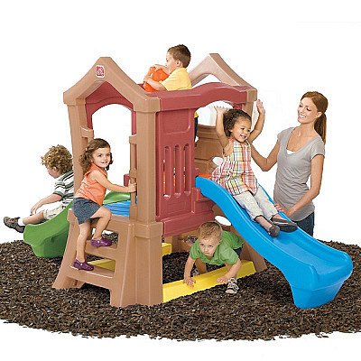 Step2 aktivitāšu centra rotaļu laukums bērniem ar slidkalniņu un kāpšanu
