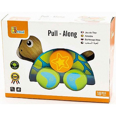 Bērnu rotaļlietu koka bruņurupucis Viga