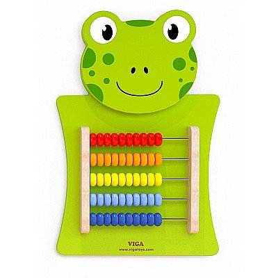 Koka sienas izglītojošs kalkulators Frog "Viga"