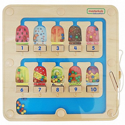 Bērnu magnētiskais labirints, lai iemācītos skaitīt 1-10 Masterkidz