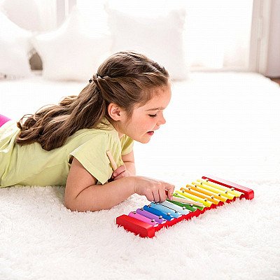 Koka krāsainas šķīvītis/ksilofons Classic World