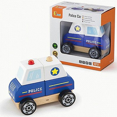 Koka bloku policijas automašīna mazākajai Vigai