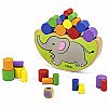 Koka puzles balansēšana Elephant Viga Rotaļlietas