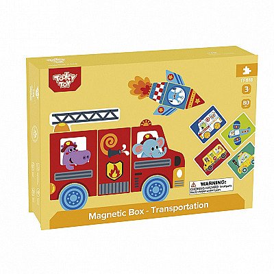 Tooky Toy izglītojoša magnētiskā puzle bērniem 80 El.