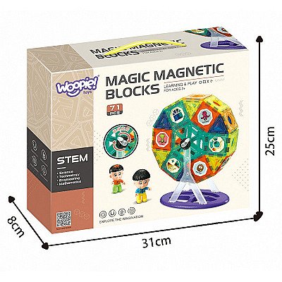 Whoopie Magnetic Blocks Moving Carousel 2 Attēli 71 daļa
