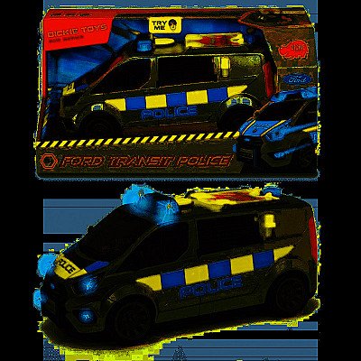 Policijas automašīna Dickie Sos_N Police Ford Transit 28 cm