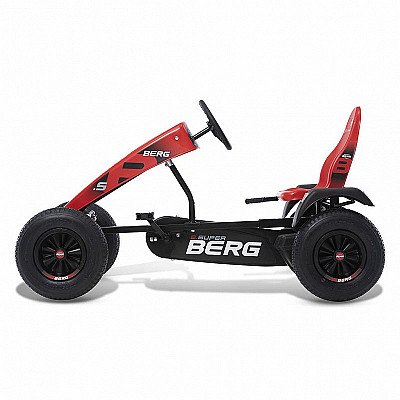 Berg Gokart pedāļi Xl B.super Red Bfr piepūšamie riteņi no 5 gadiem līdz 100 kg