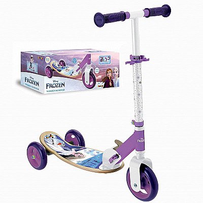 Smoby Scooter trīsritenis Frozen. Saldēta koka