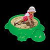 Woopie smilšu kastes bruņurupucis ar vāku divi vienā ūdens baseinā