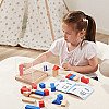 Koka Montessori 3D celtniecības bloki Viga rotaļlietas