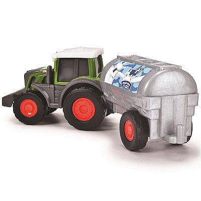 Traktors ar piena tvertni 18 cm Dickie Farm