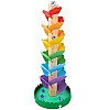 Koka krāsains rotējošs tornis bērniem, rotaļlieta
