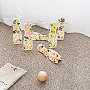 Koka boulinga spēle bērniem 6 gab. + Bumbu klasiskā pasaule